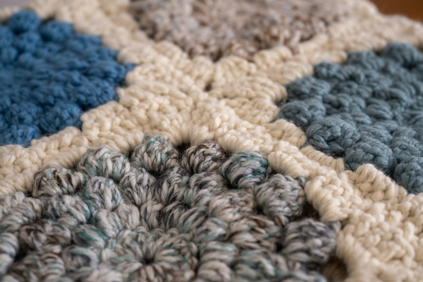 Ruperts House Chunky crochet blanket