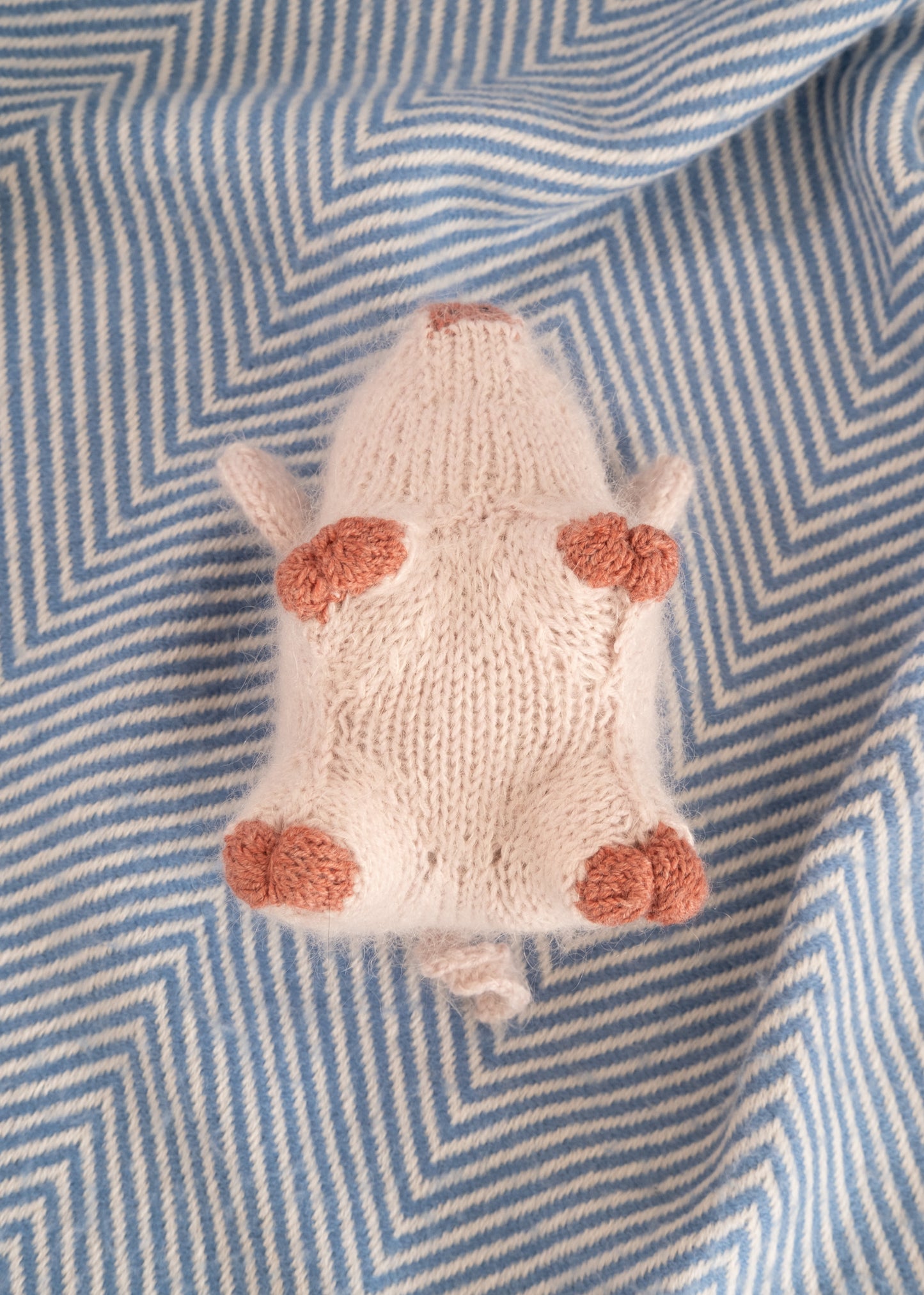 Piggy piglet - hand knitted pig