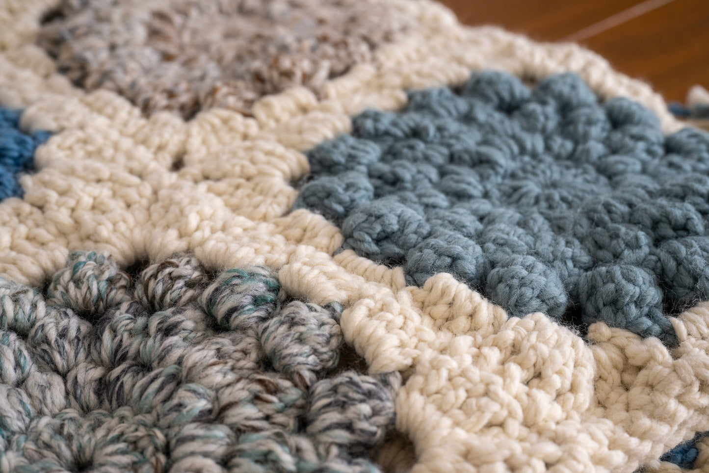 Ruperts House Chunky crochet blanket