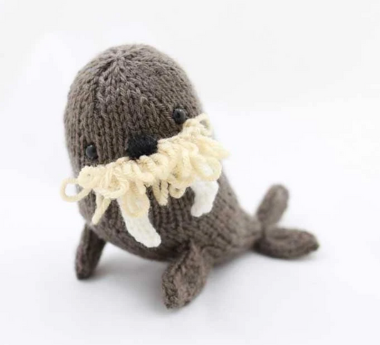 Walrus hand knitted gift for sea lovers