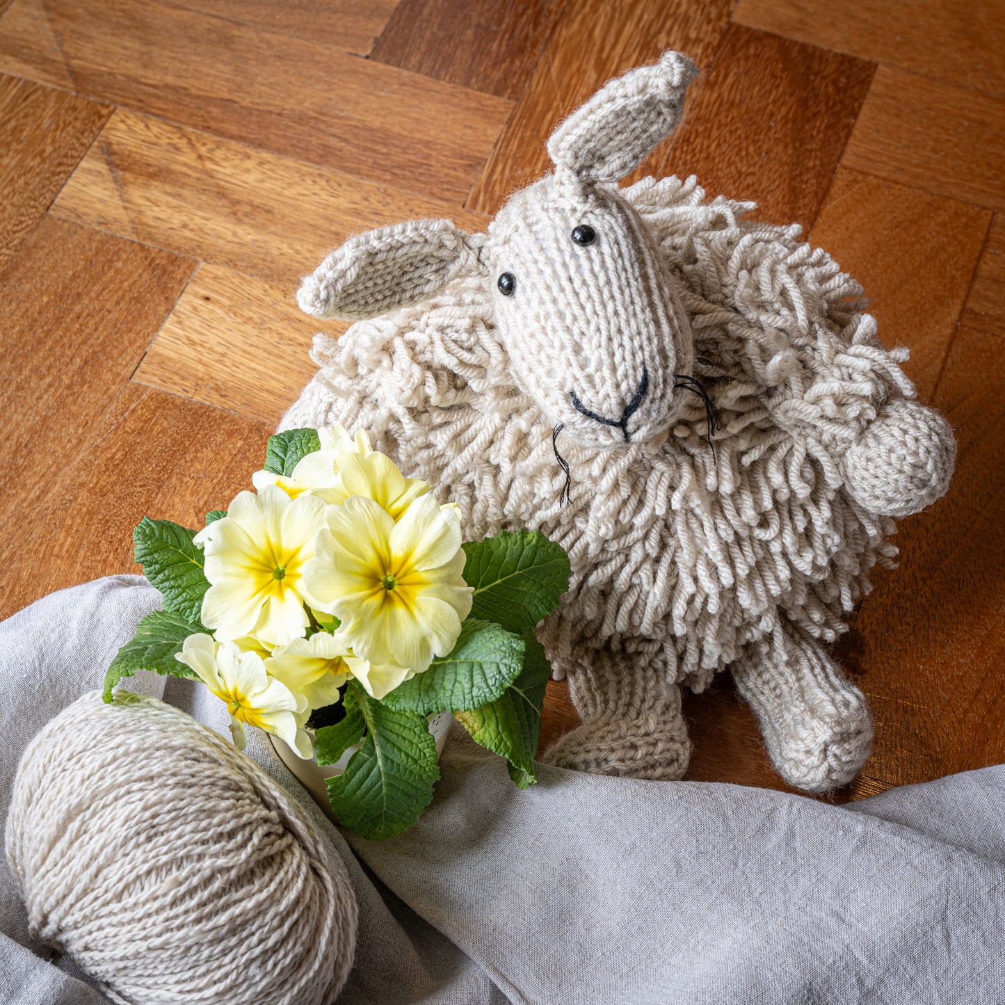 Woolly Rabbit - Hand knitted bunny perfect new born baby gift
