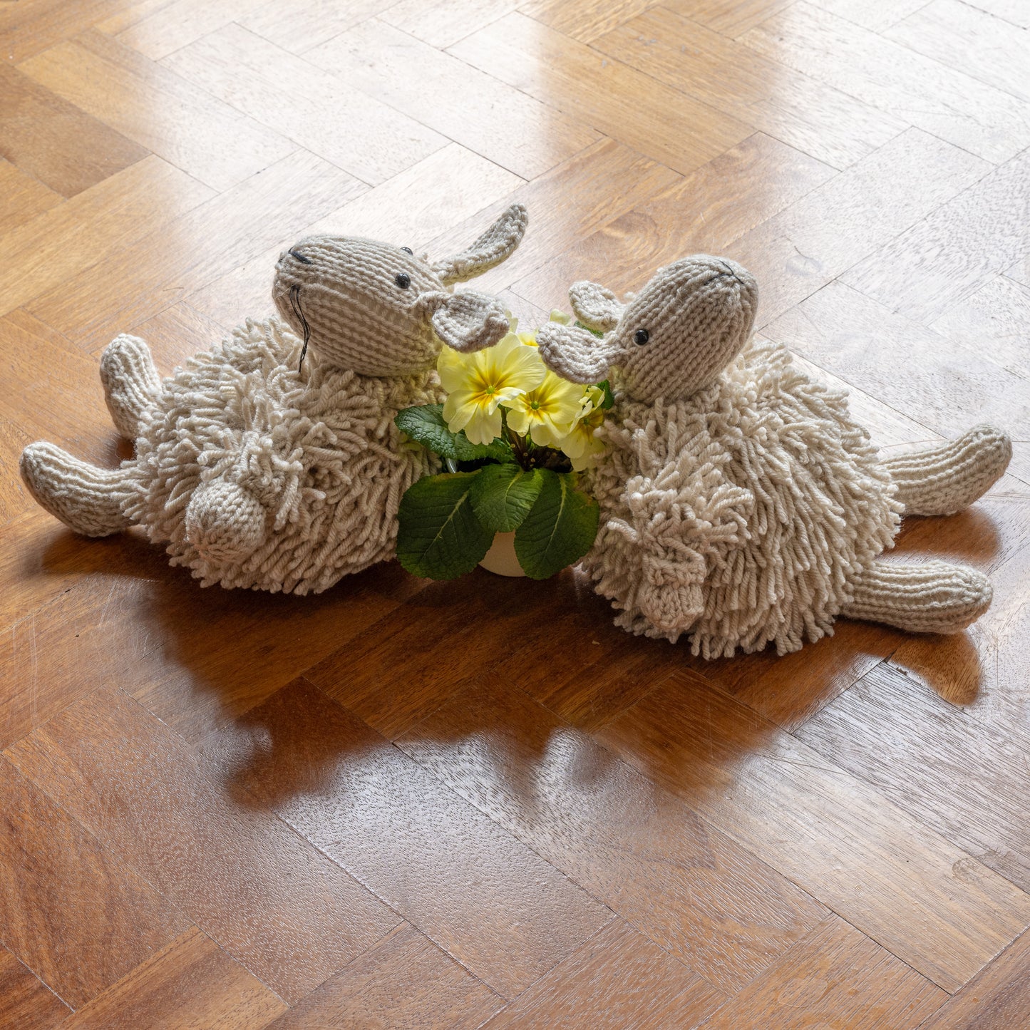 Woolly Rabbit - Hand knitted bunny perfect new born baby gift
