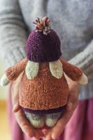 Good Bunny by Barrett Wool Company - Hand knitted bunny in natural hand dyed yarns.