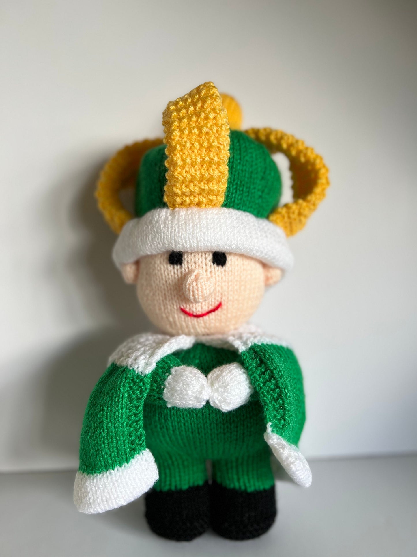 King Charles III hand knitted doll