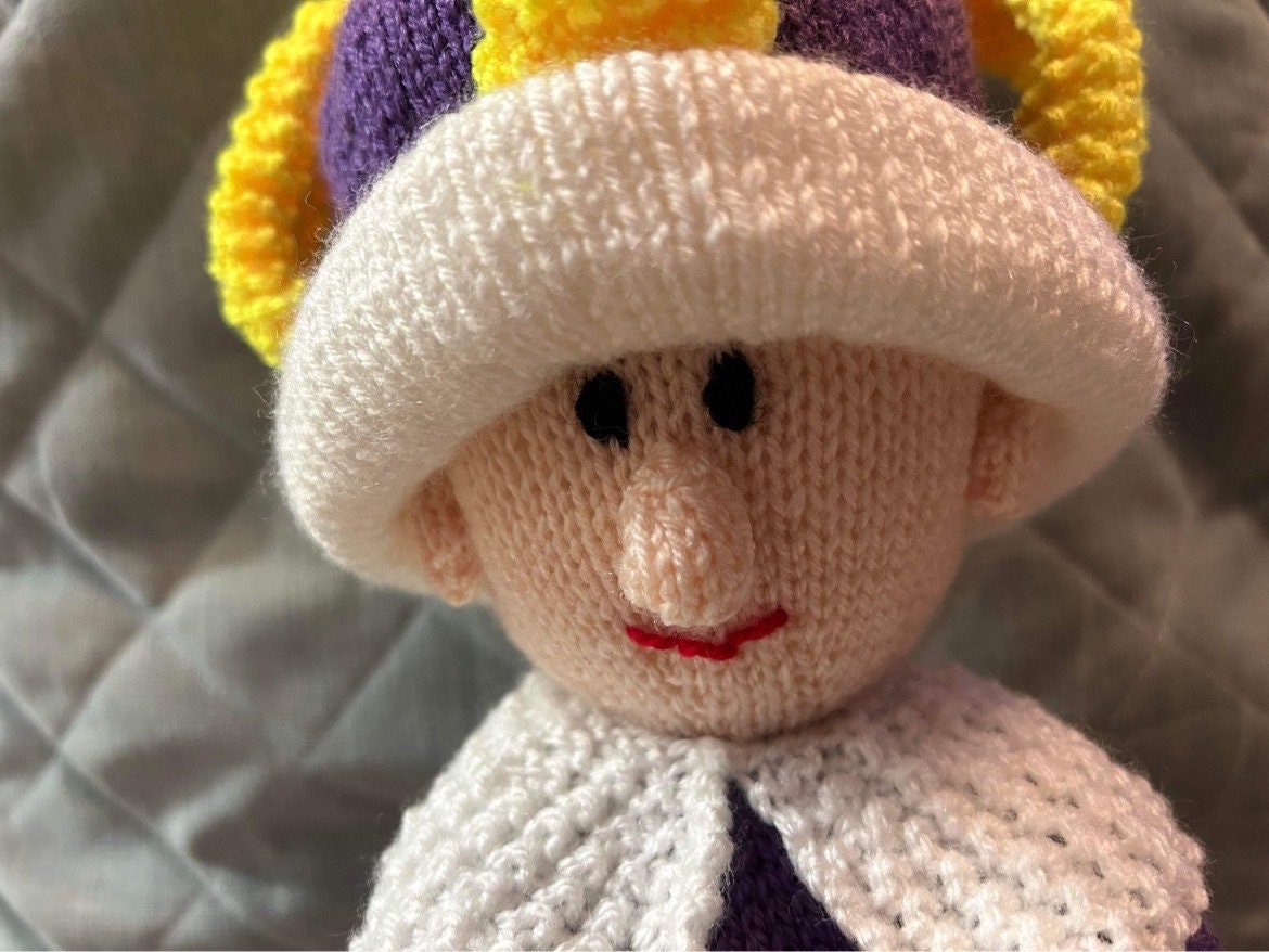 King Charles III hand knitted doll