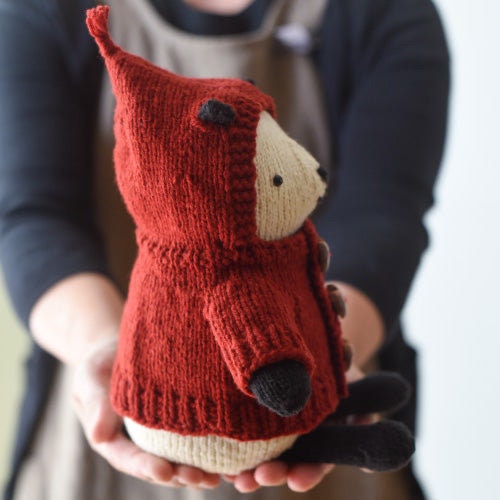 Panda by Barrett Wool Co - Hand knitted woollen panda bear