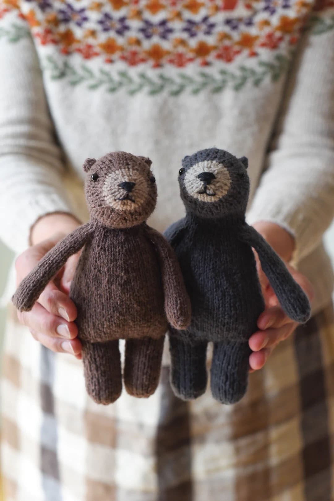 Good Bear by Barrett Wool - Hand knitted woollen bear toy