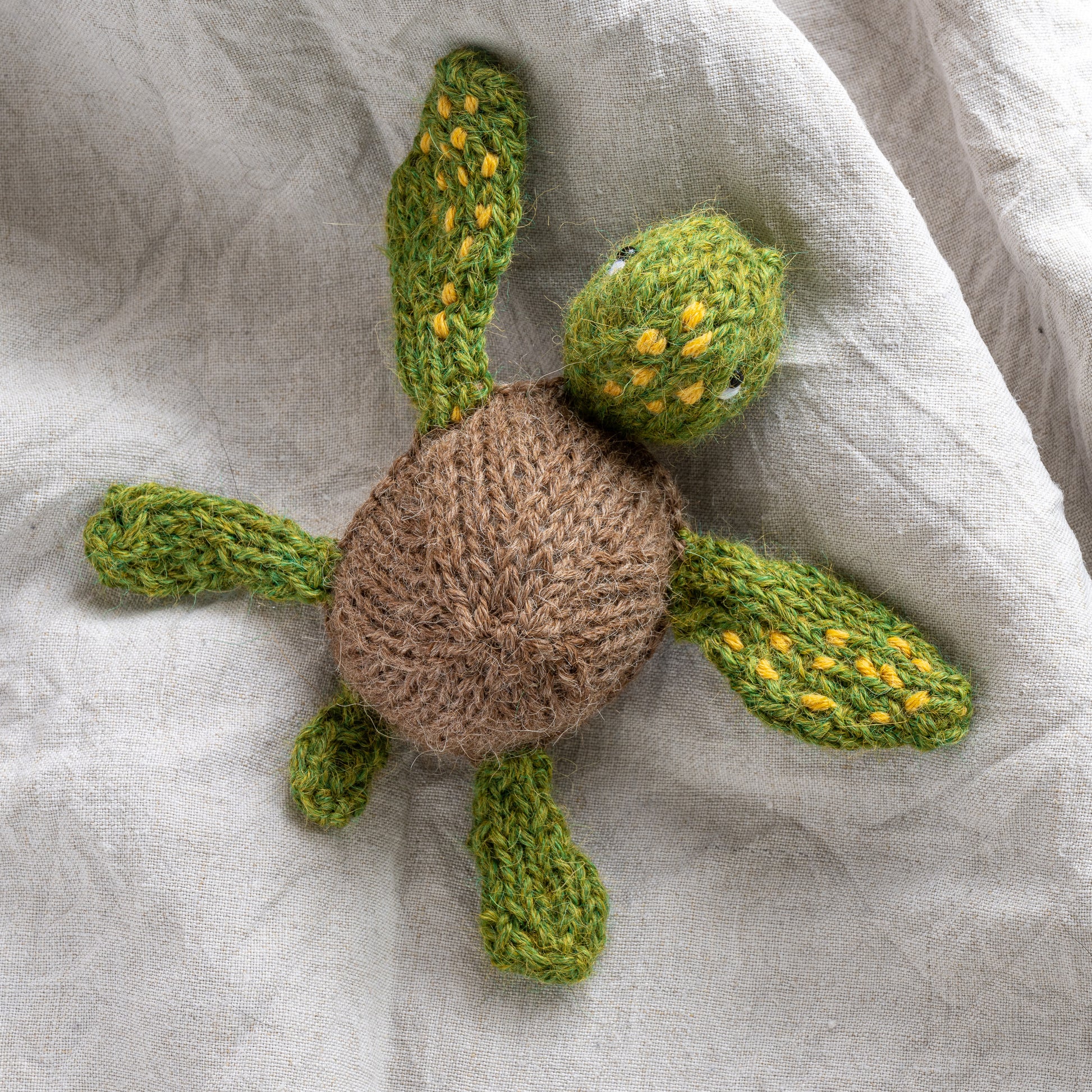 Tiny Turtle Hand knitted character