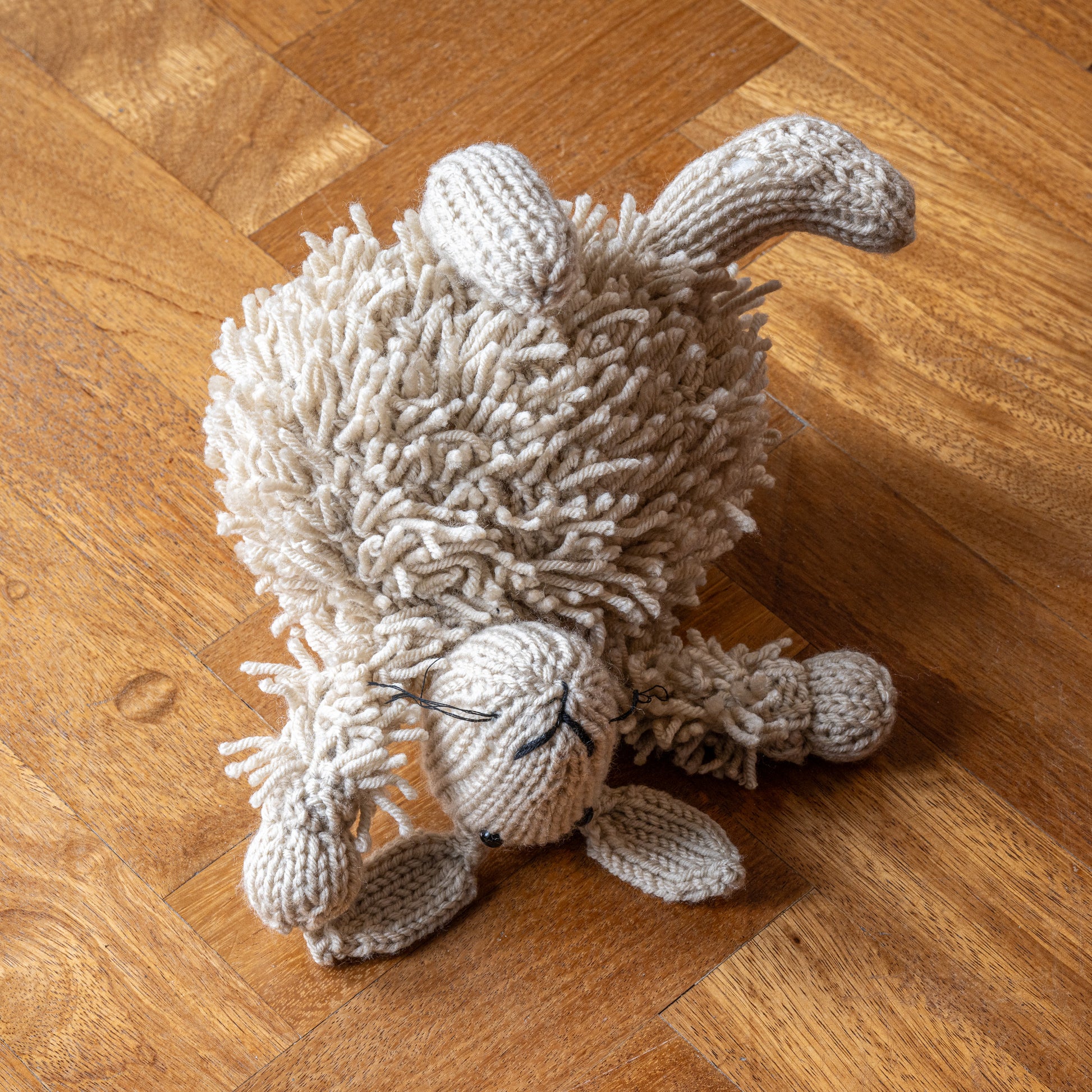 Woolly Rabbit - Hand knitted bunny perfect new born baby gift