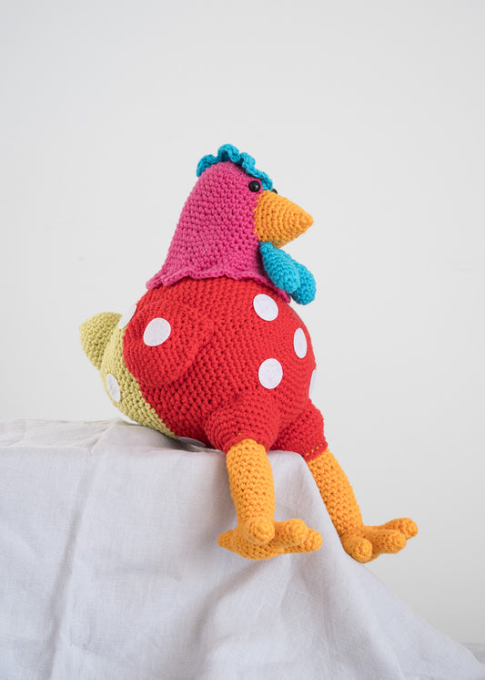 Spring chicken cotton crochet decorations