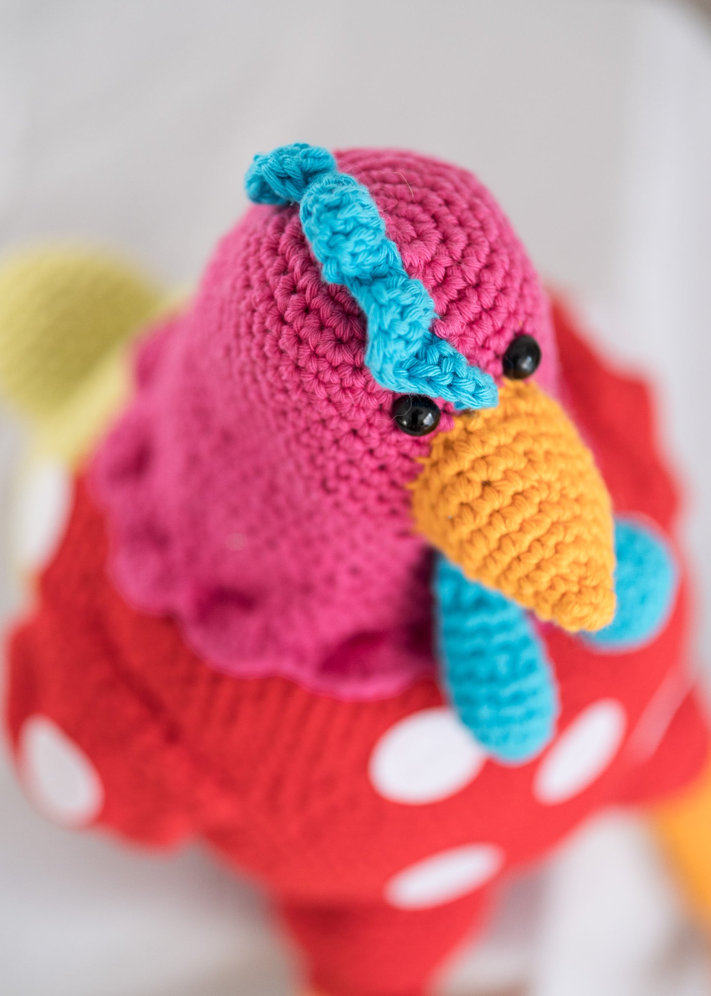 Spring chicken cotton crochet decorations