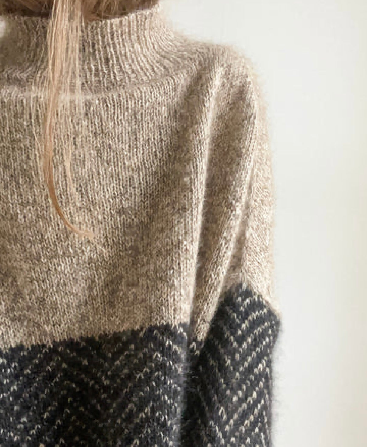Herringbone sweater