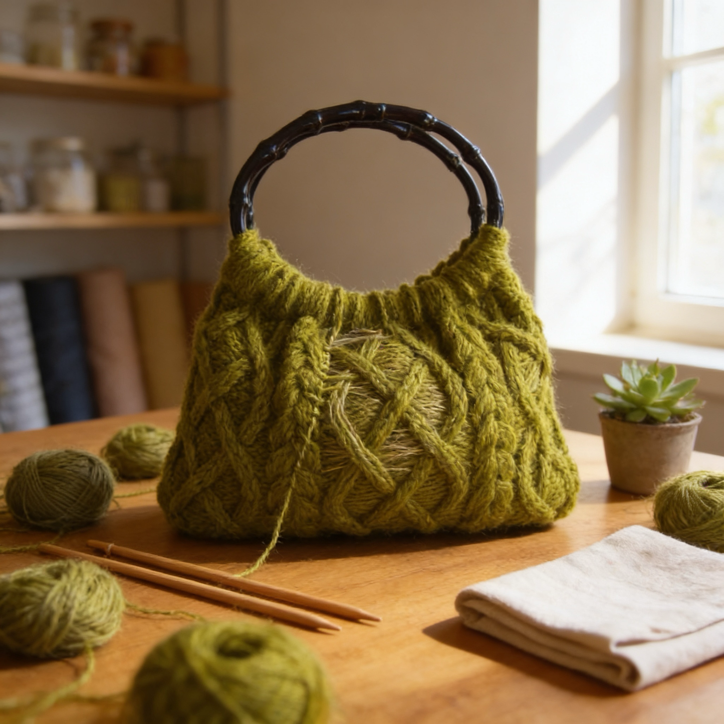 Cable Knit Handbag pattern