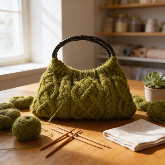 Cable Knit Handbag pattern