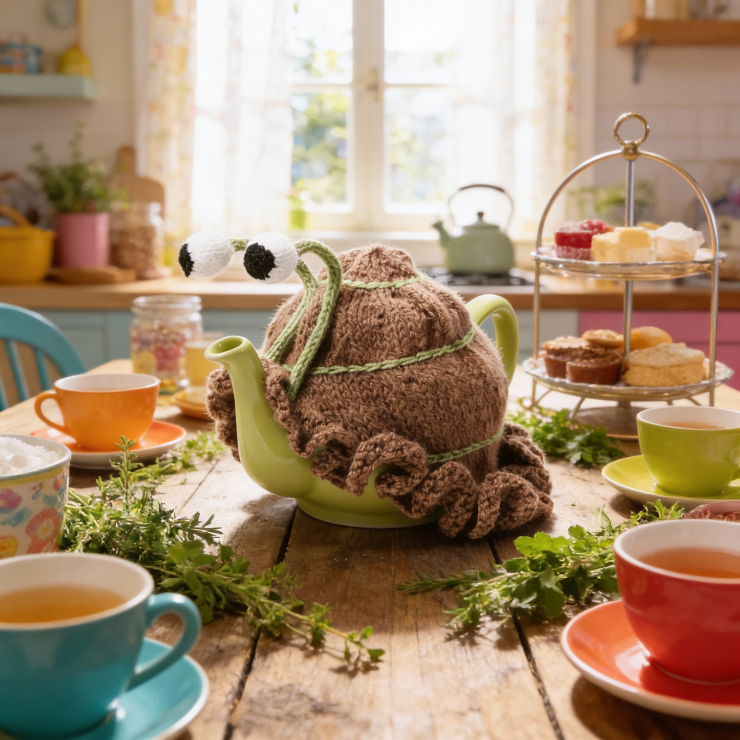 Sebastian The Snail - Brown tea cosy