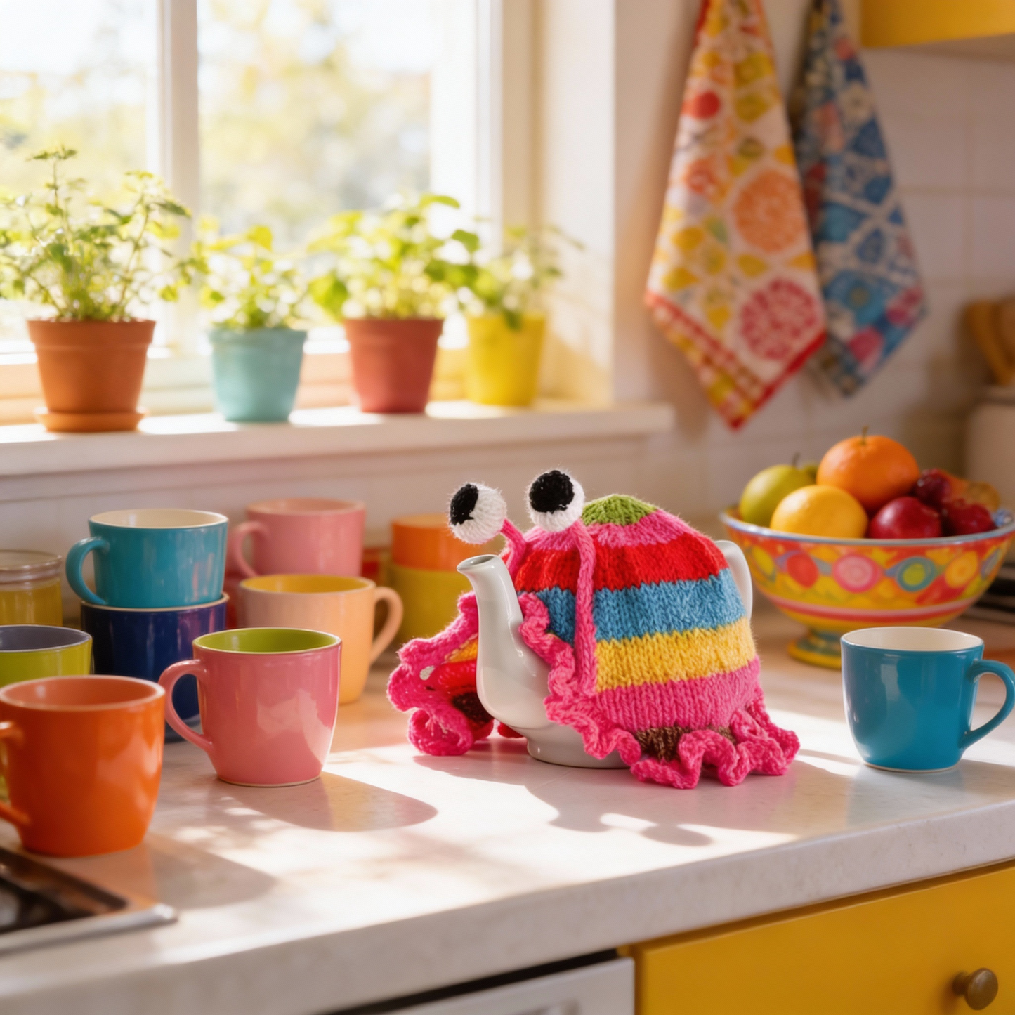 Sebastian The Snail - Pink stripy