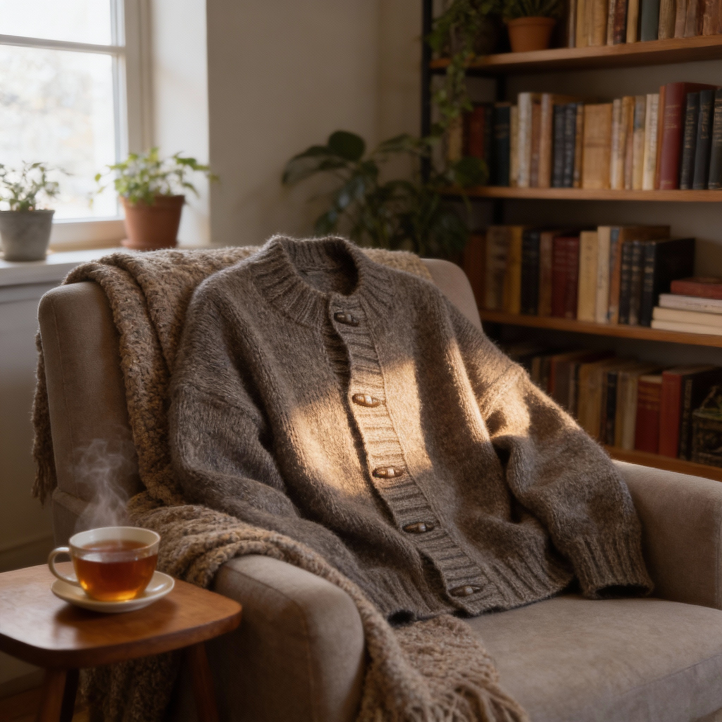 Hand Knitted Manchelopi Cardigan