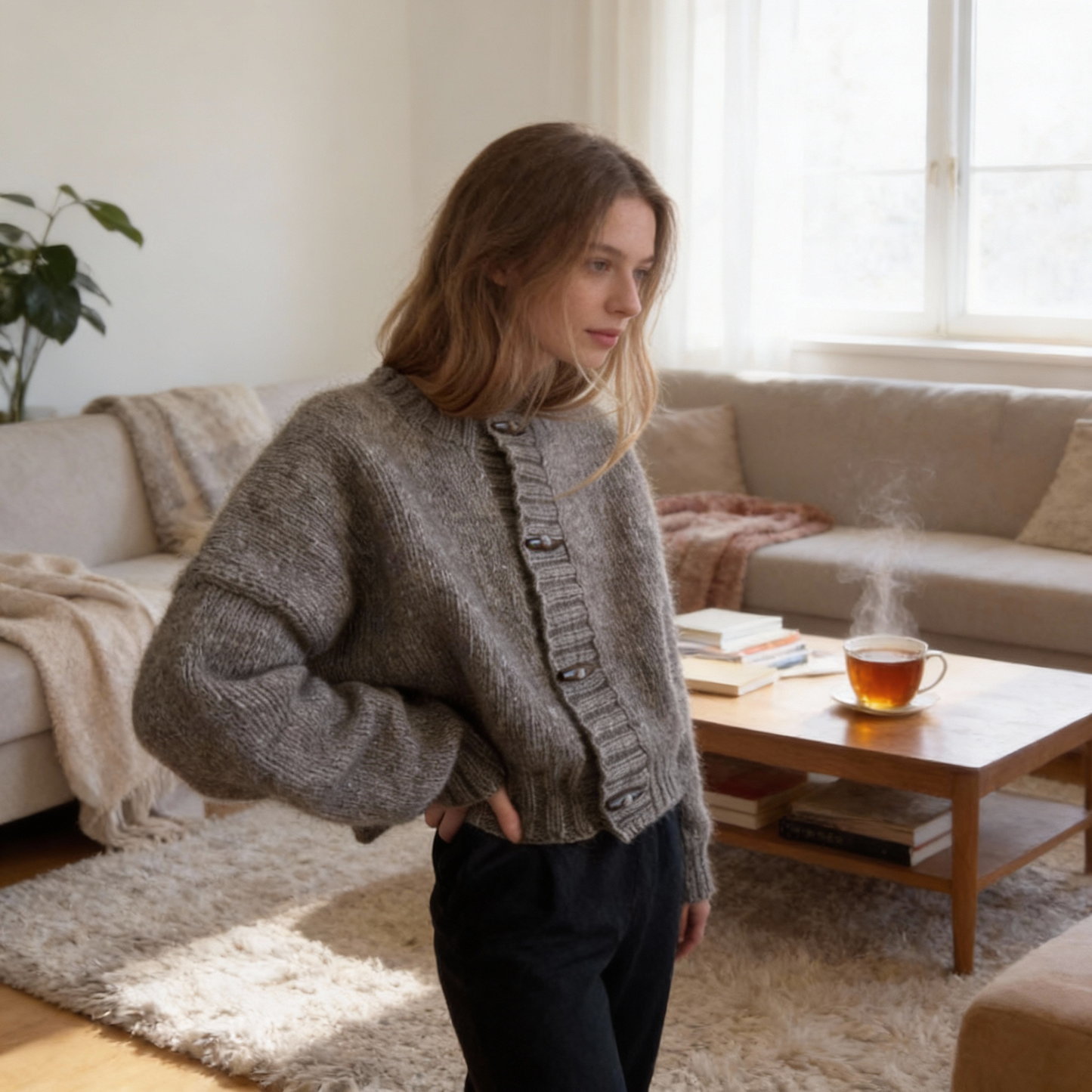 Hand Knitted Manchelopi Cardigan