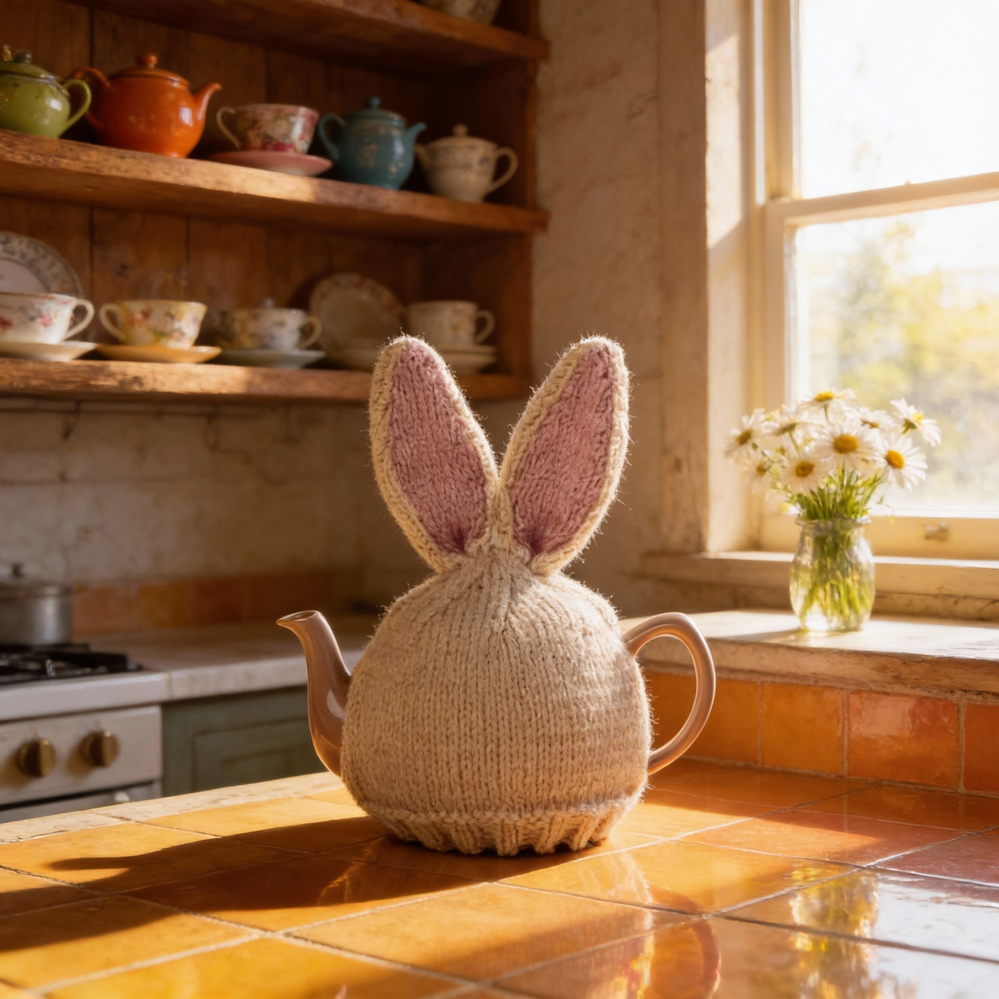 The Bunny Tea Cosie - Beatrice Loves To Belong