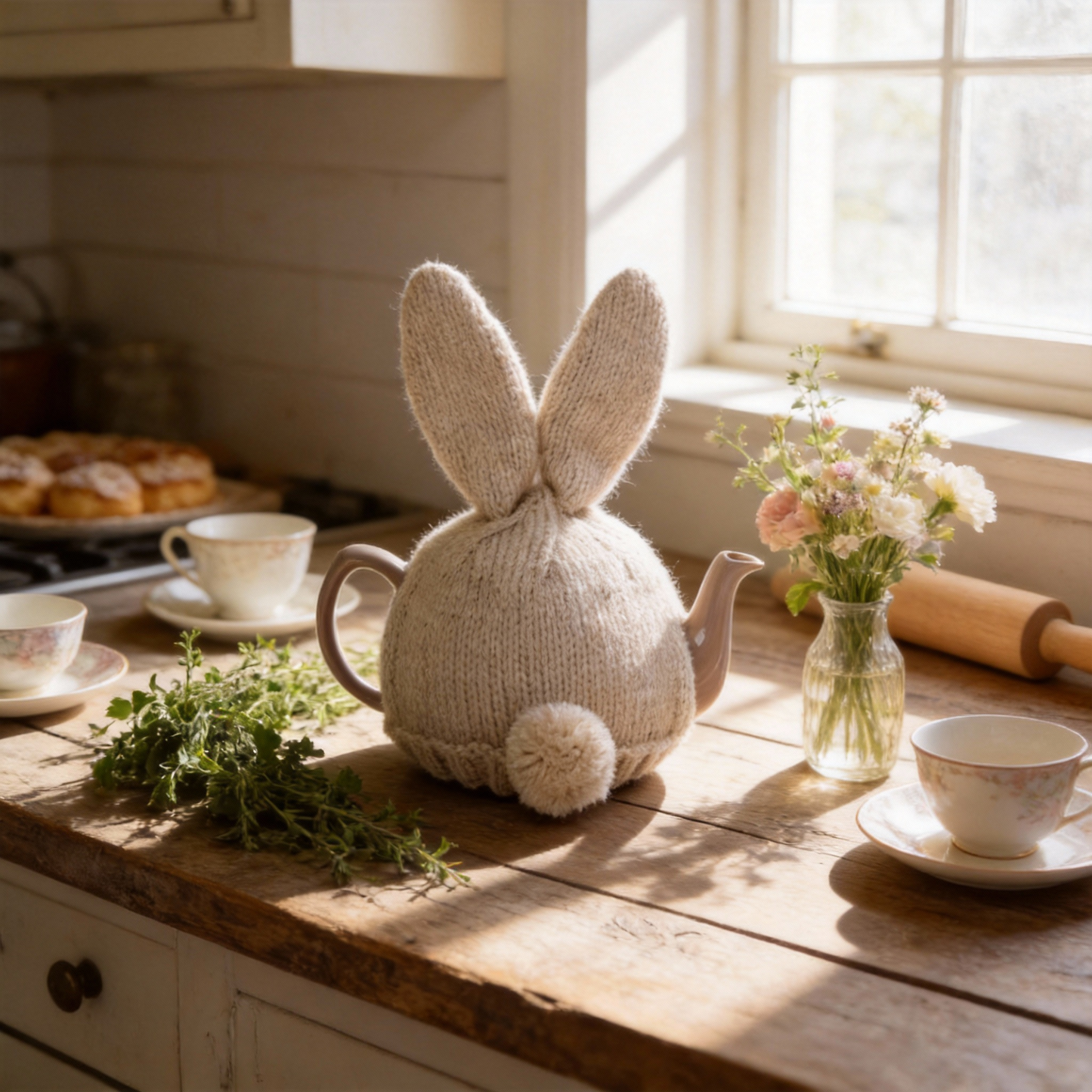 The Bunny Tea Cosie - Beatrice Loves To Belong