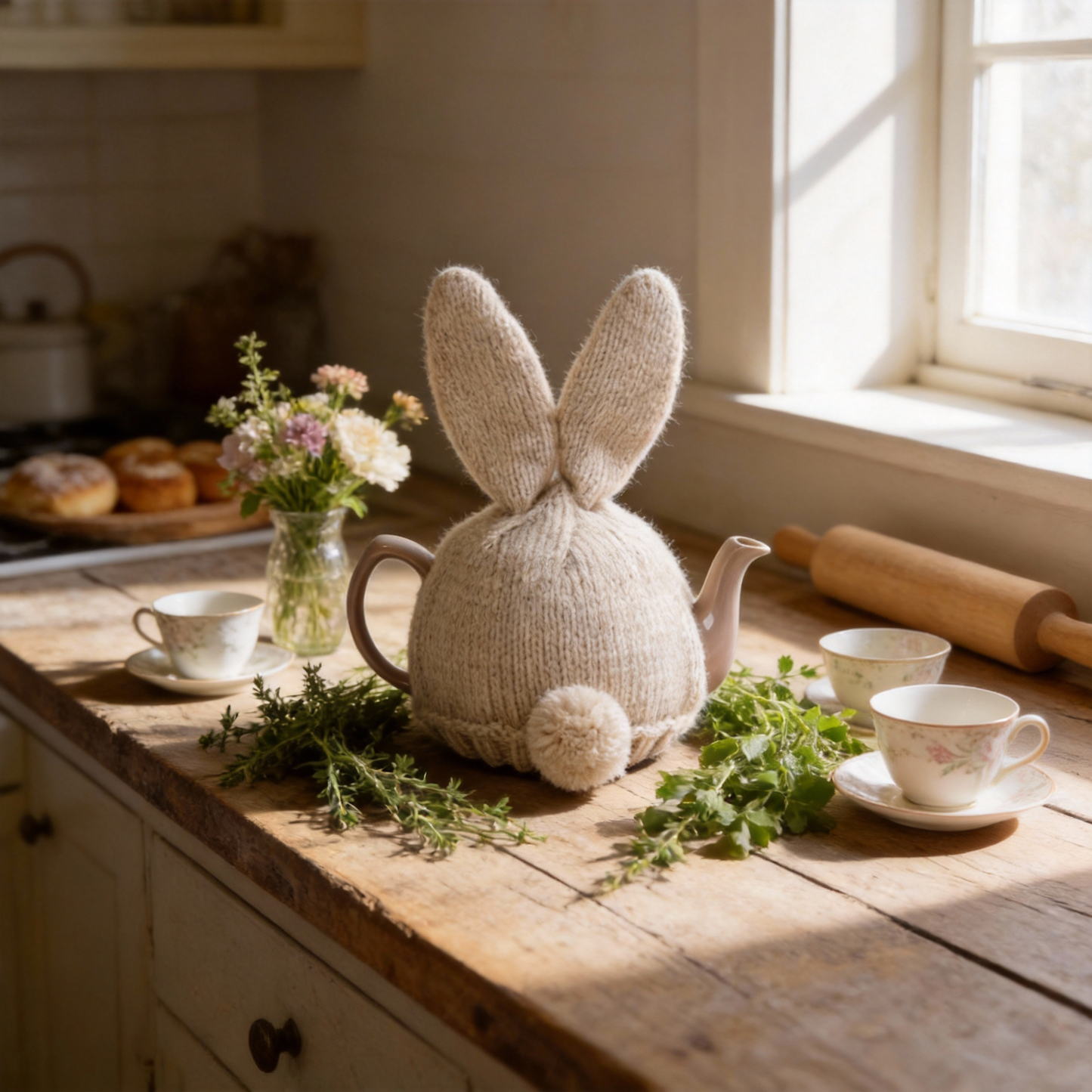 The Bunny Tea Cosie - Beatrice Loves To Belong