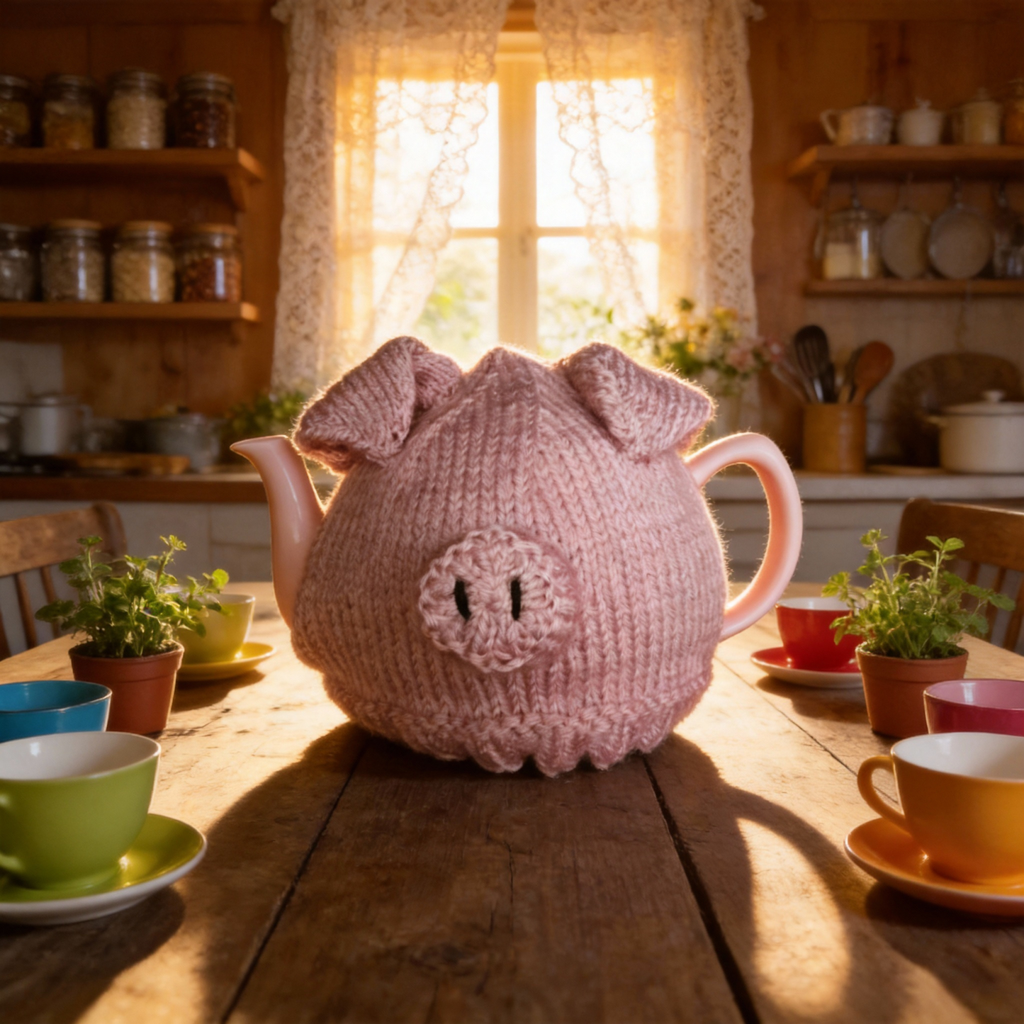Percy The Pig Tea Cosy - Happy To Help