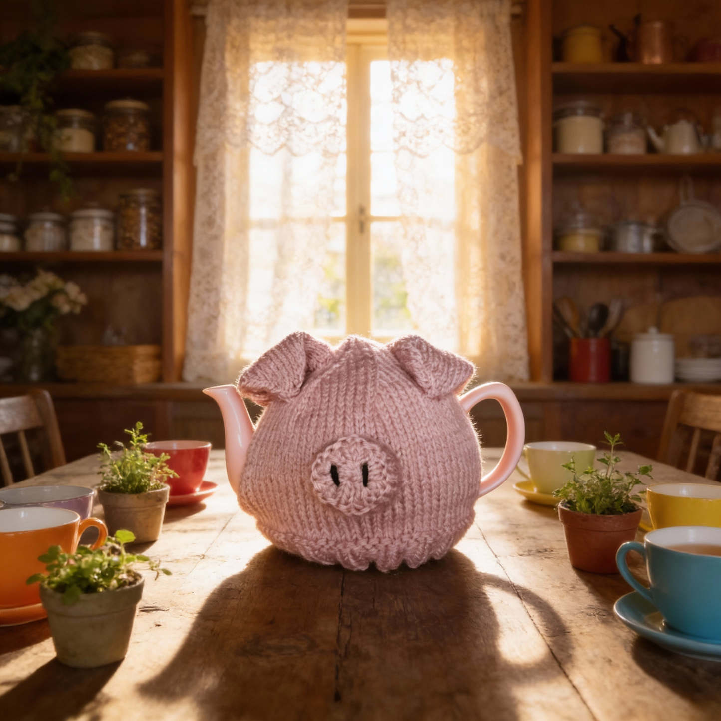 Percy The Pig Tea Cosy - Happy To Help