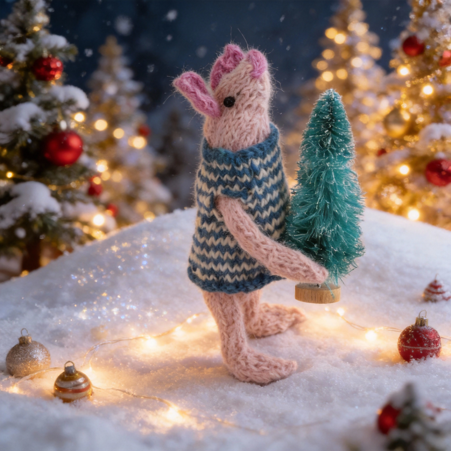 Christmas Piglet - He's very small but he's helping