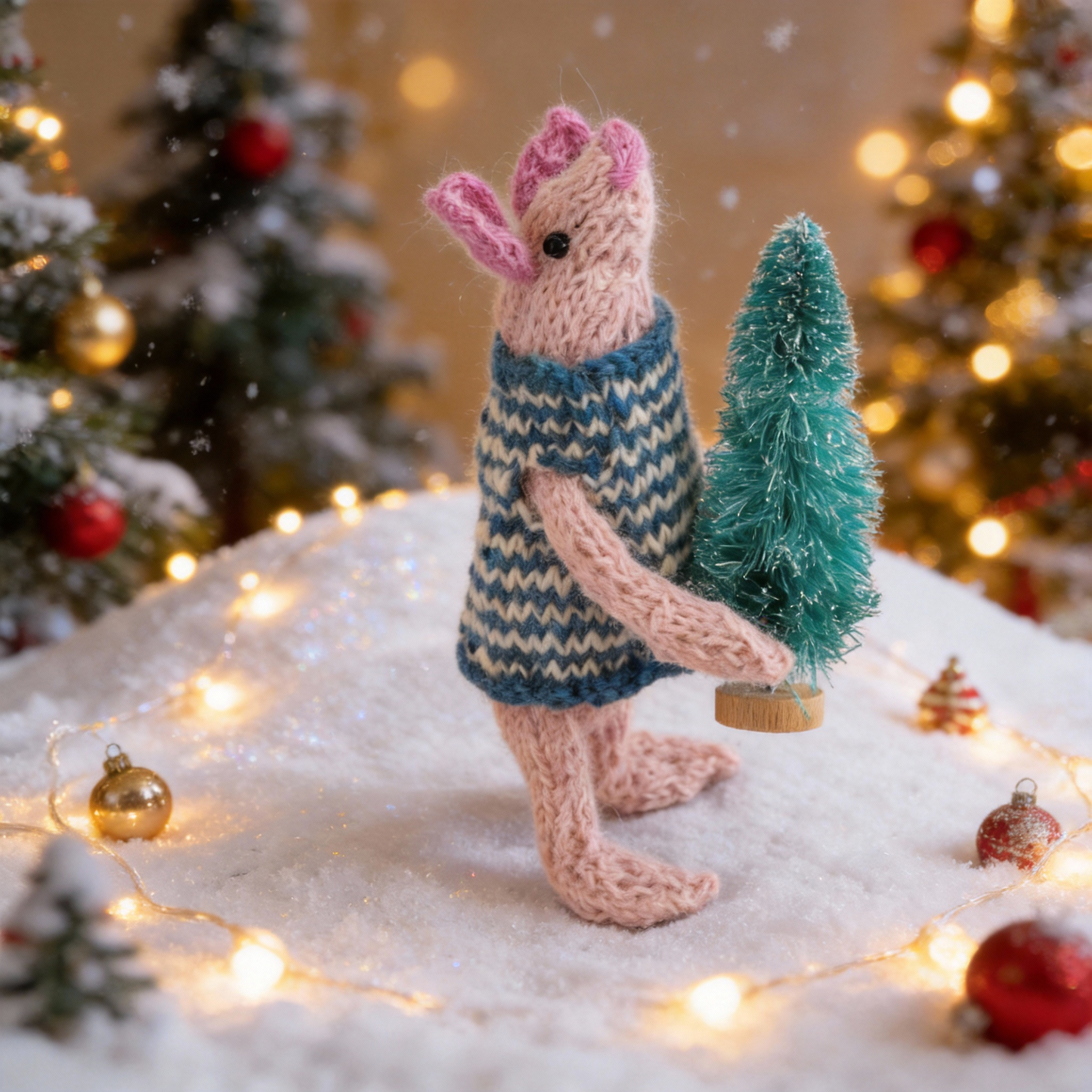 Christmas Piglet - He's very small but he's helping