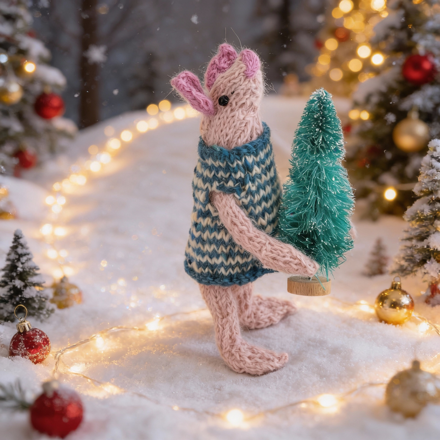 Christmas Piglet - He's very small but he's helping