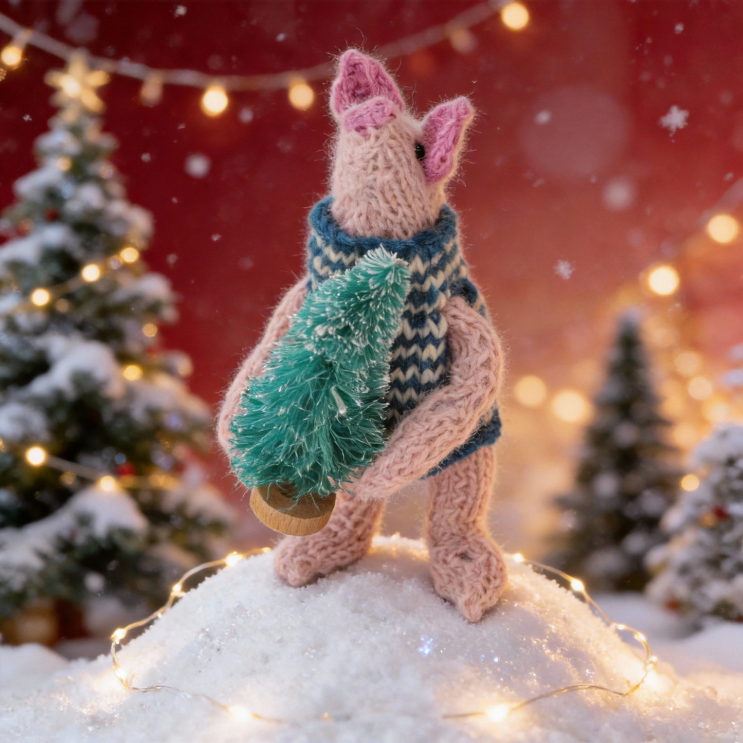 Christmas Piglet - He's very small but he's helping