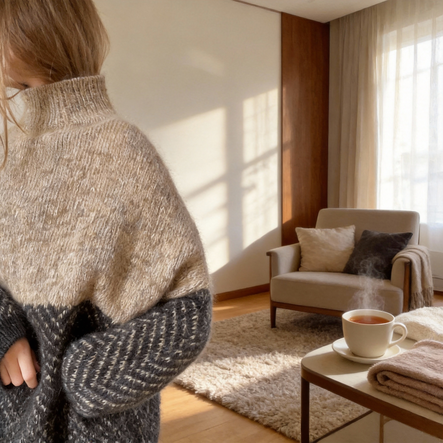 Herringbone sweater