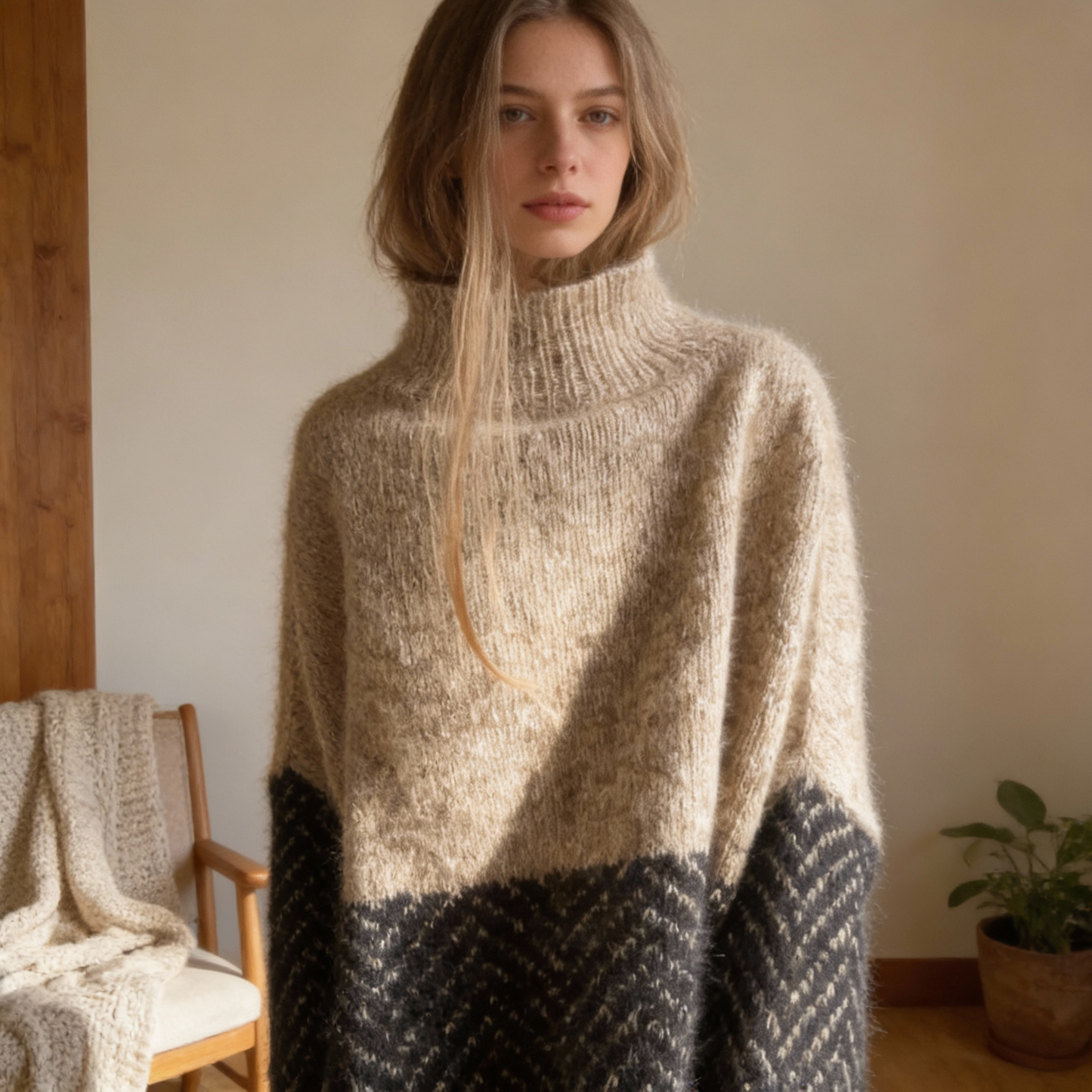 Herringbone sweater