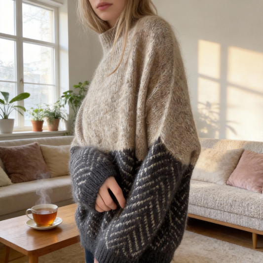 Herringbone sweater