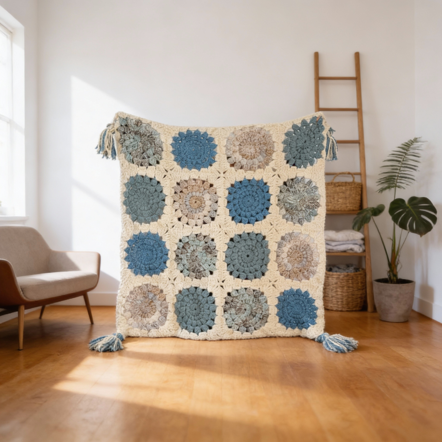 Crochet Mandala Square Blanket