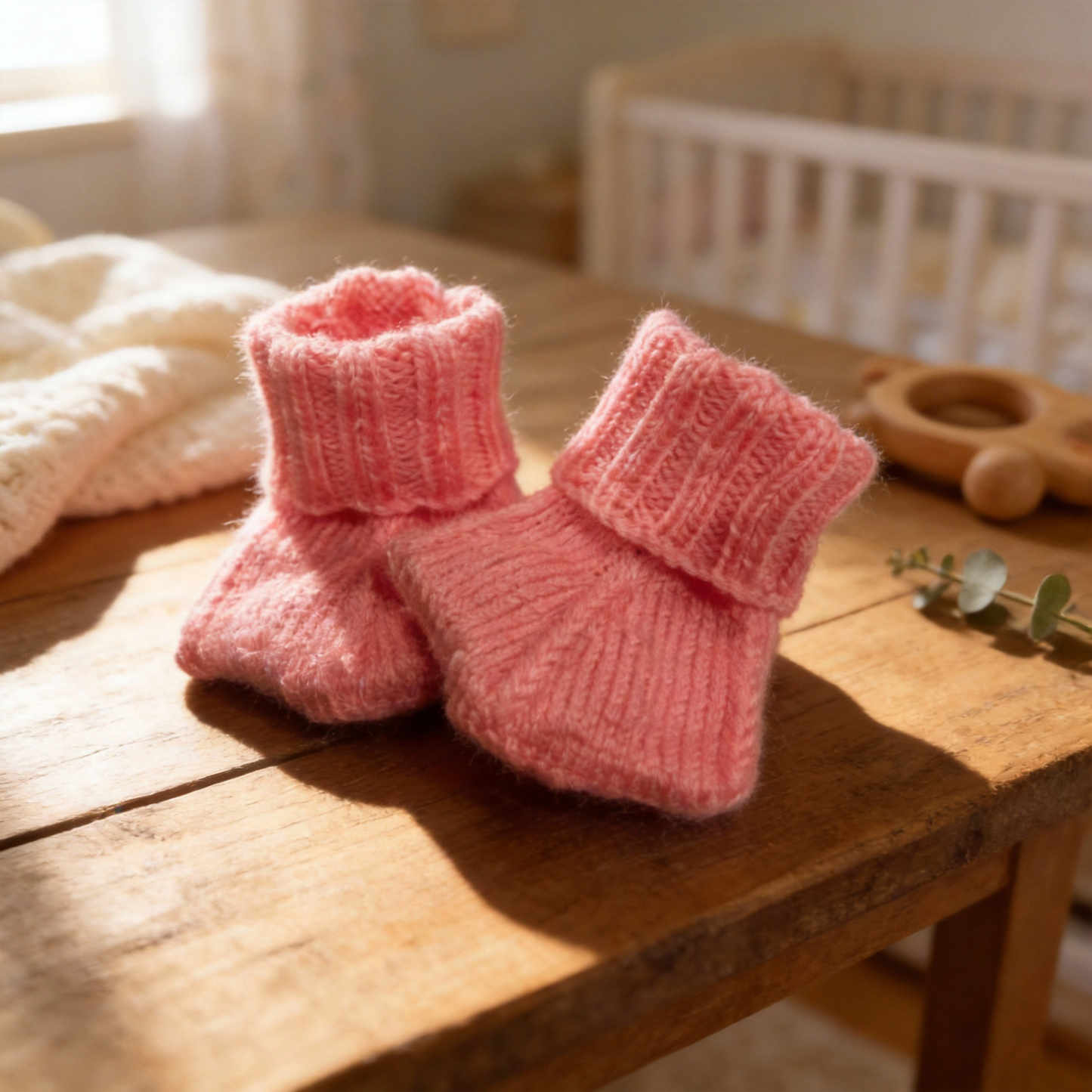 Hand-Knitted Duck Feet Booties - Adorable Baby Boots for Little Ducklings