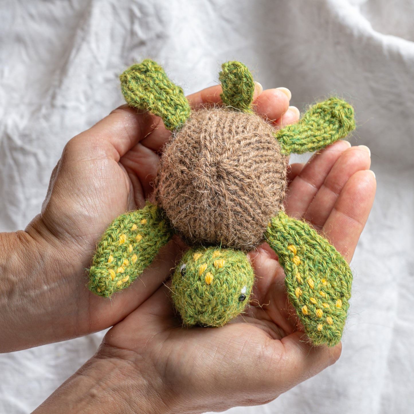 Tiny Turtle Hand knitted character