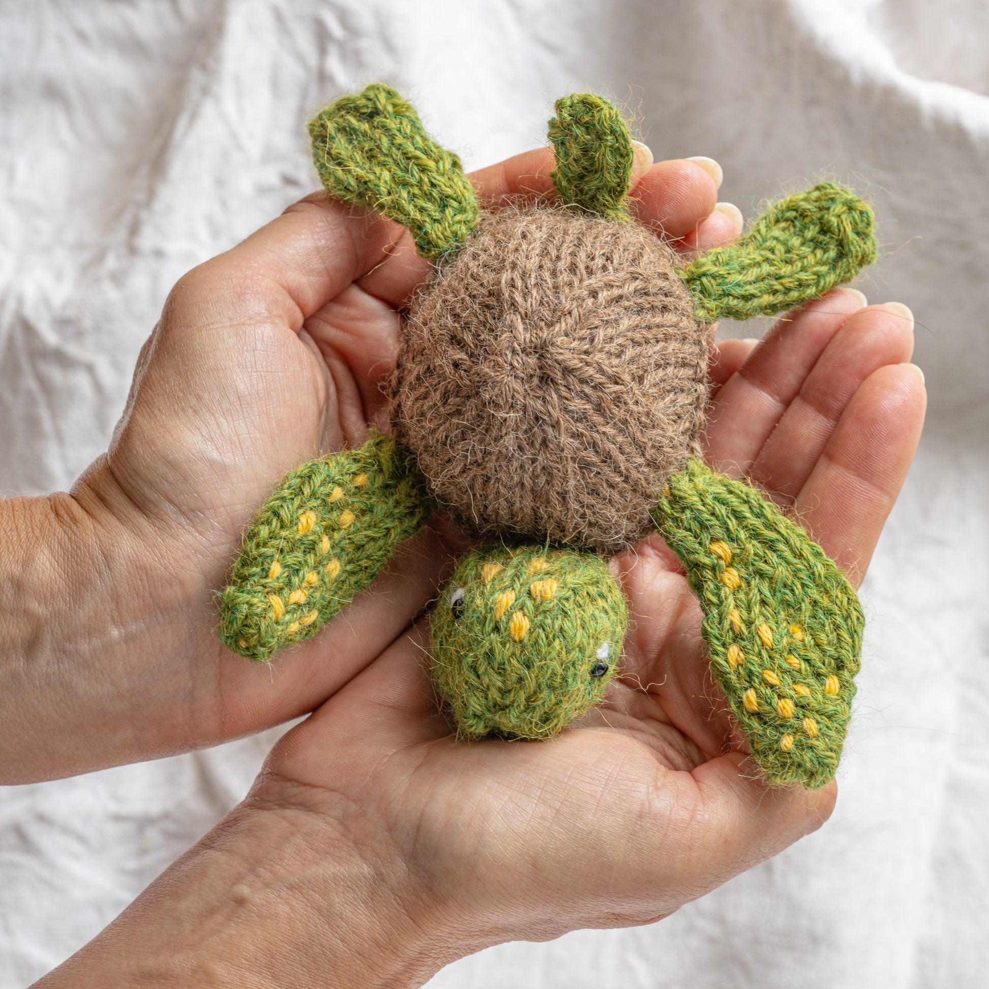 Tiny Turtle Hand knitted character