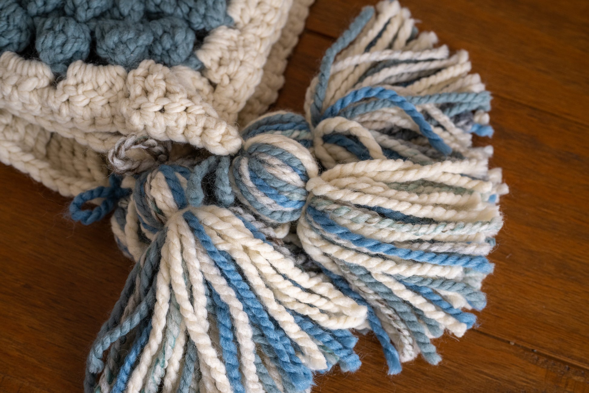 Ruperts House Chunky crochet blanket