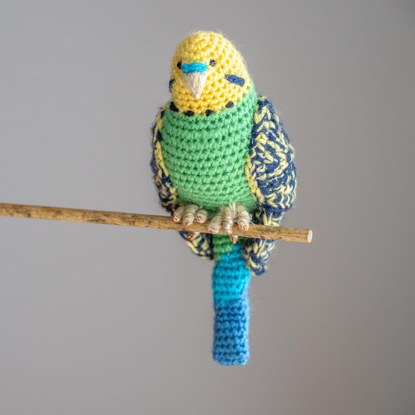 Ruperts House hand crochet budgies