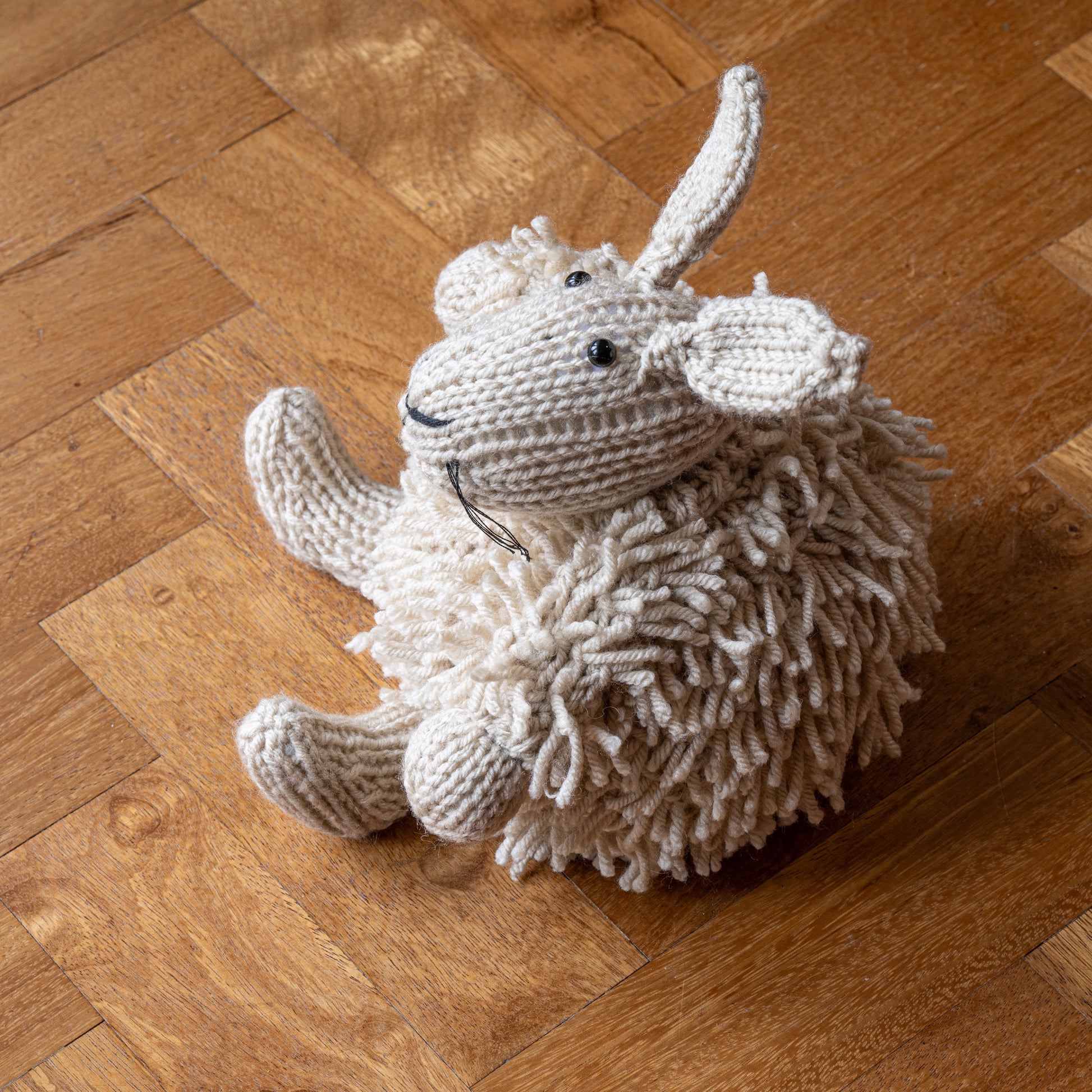 Woolly Rabbit - Hand knitted bunny perfect new born baby gift