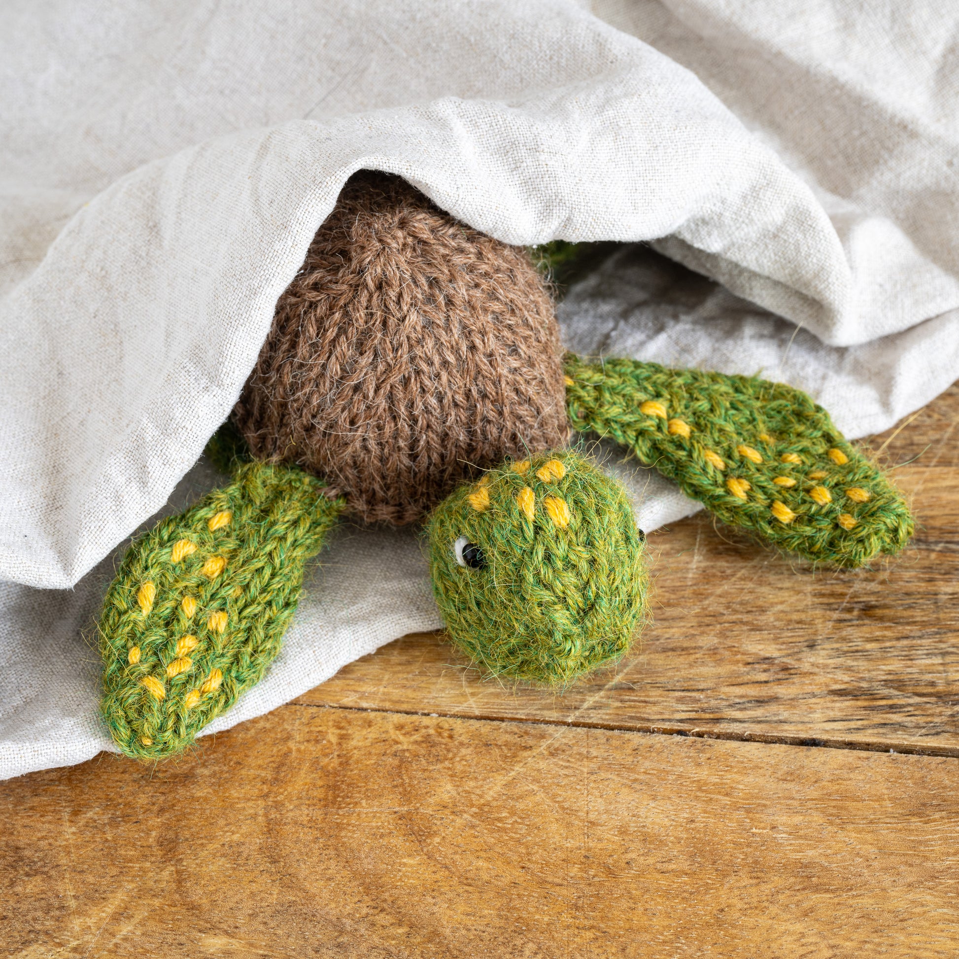 Tiny Turtle Hand knitted character