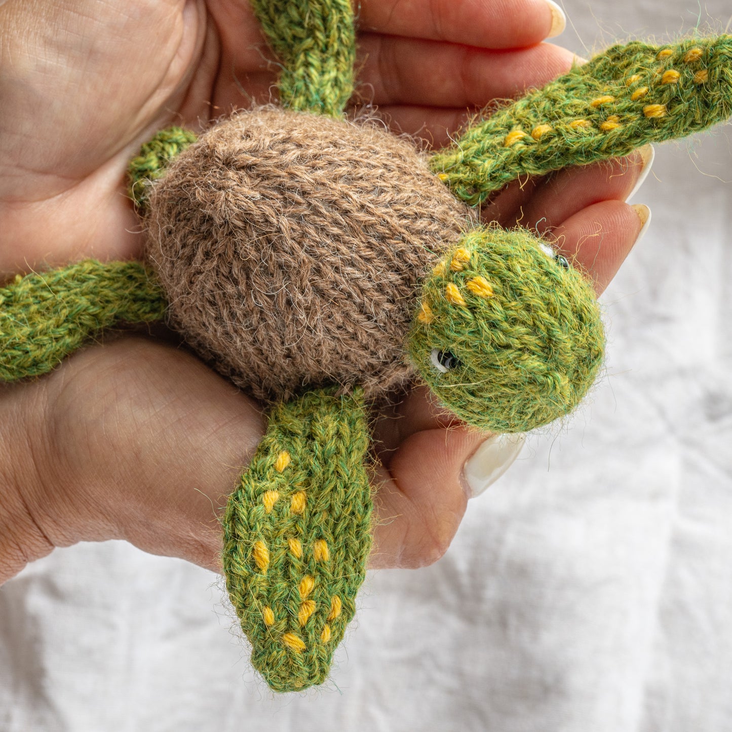 Tiny Turtle Hand knitted character