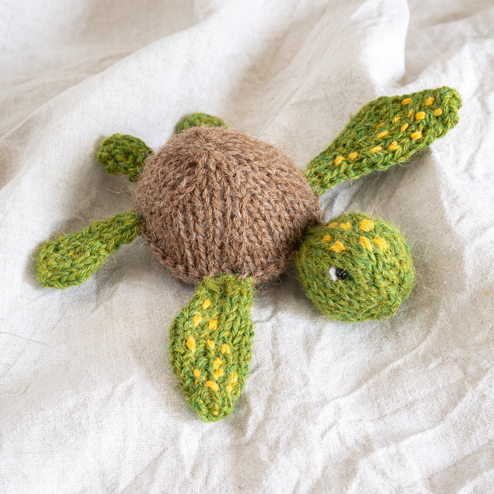 Tiny Turtle Hand knitted character