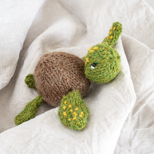 Tiny Turtle Hand knitted character