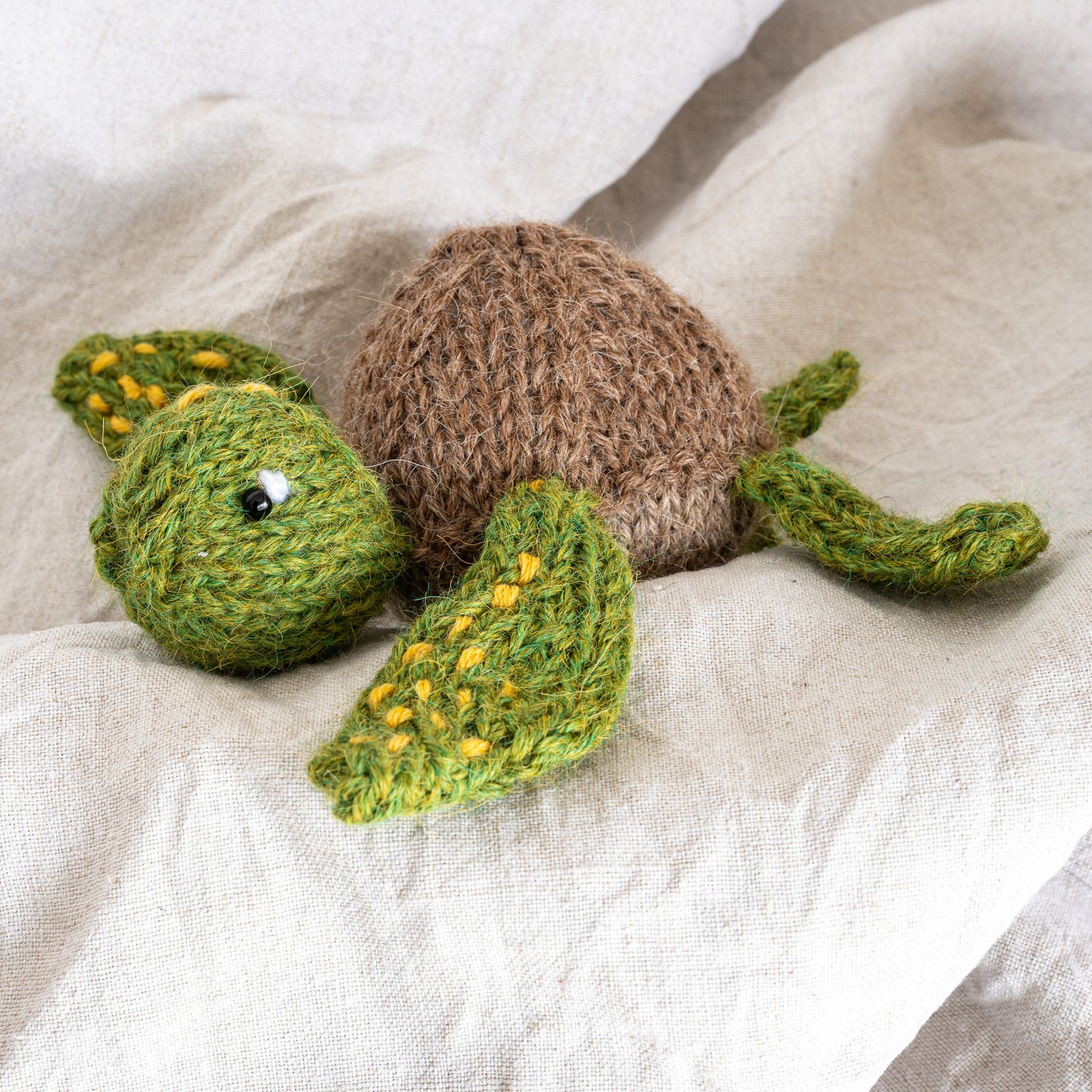 Tiny Turtle Hand knitted character