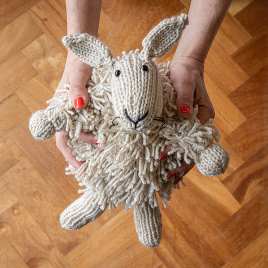 Woolly Rabbit - Hand knitted bunny perfect new born baby gift