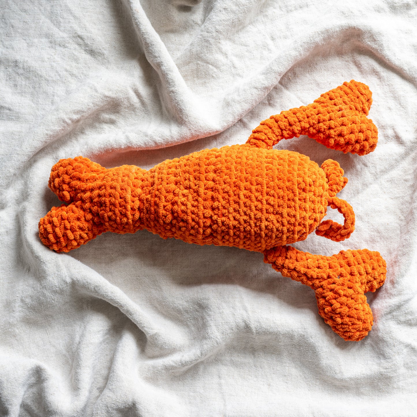 Cuddly crochet lobster - perfect sea lovers gift