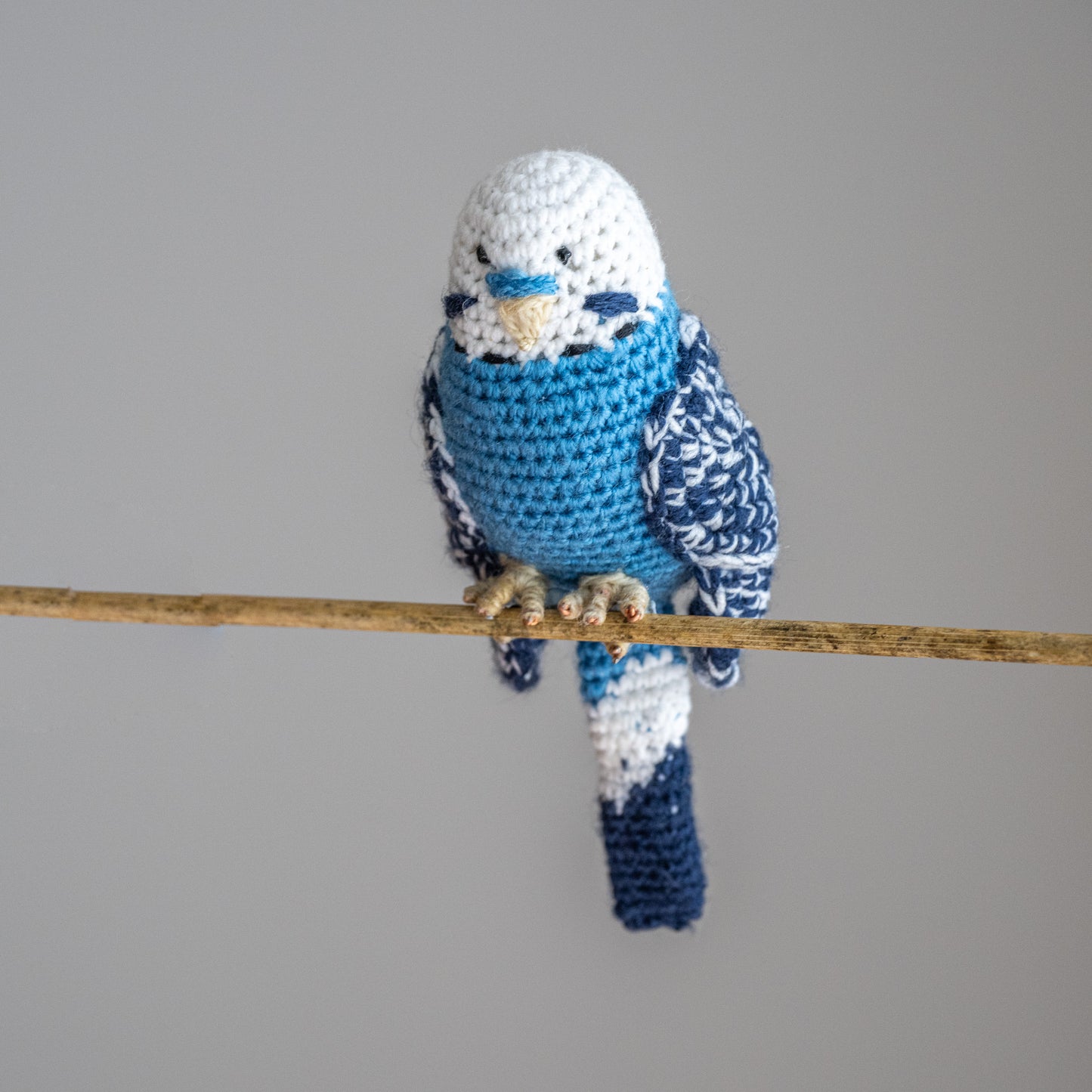 Budgie Hand-Crocheted Custom  Plush - Adorable and Personalised Pet Keepsake