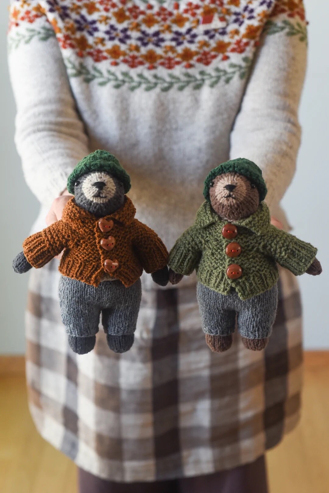 Good Bear by Barrett Wool - Hand knitted woollen bear toy